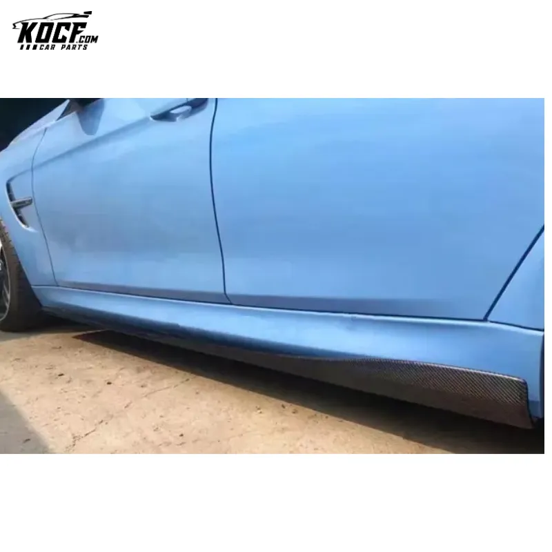 2015-19 F82 M4 R style Carbon Fiber Side Skirts With Flap style For BMW F82 M4 Car styling