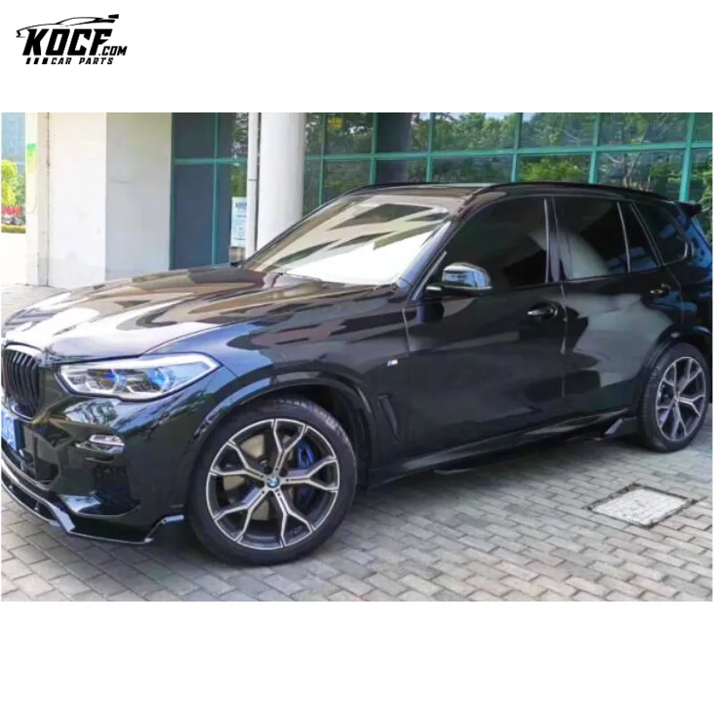 2019 X5 G05 M sport Carbon Fiber Front Bumper Lip Splitter Spoiler For BMW X5 G05