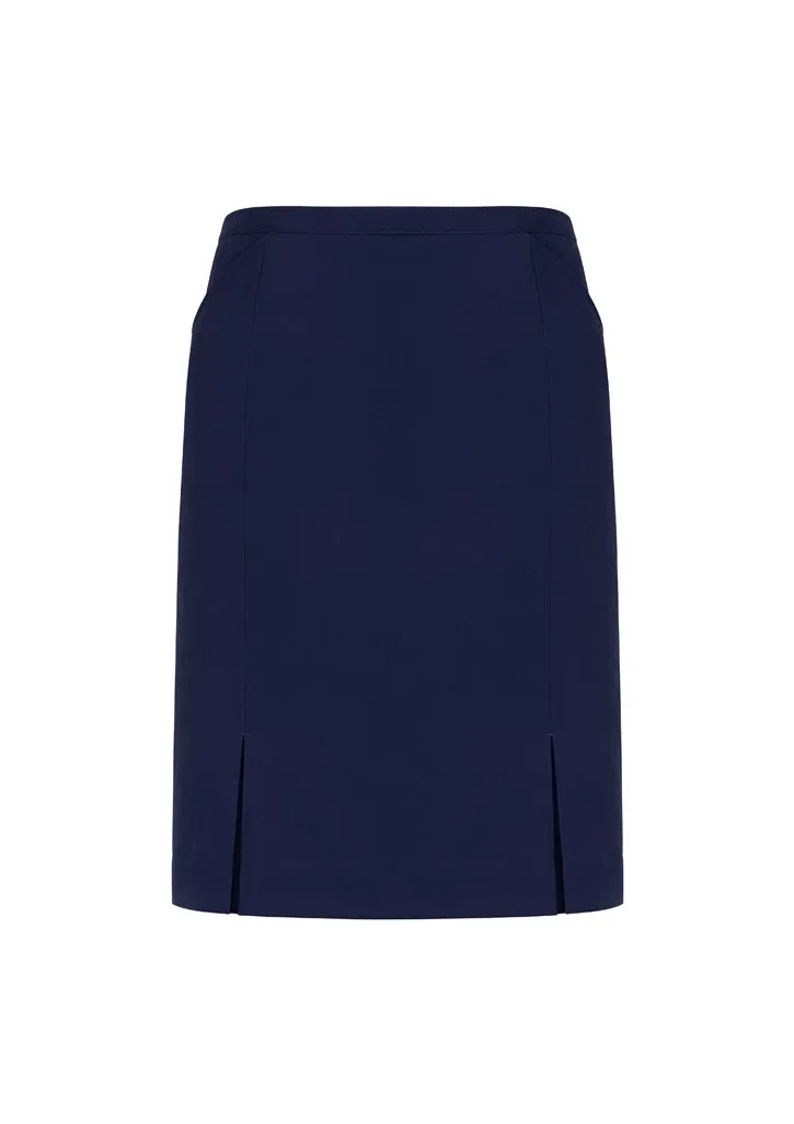 20720 BizCorporates Womens Front Pleat Detail Straight Skirt