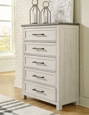 Brewgan King Panel Storage Bed with Mirrored Dresser, Chest and 2 Nightstands