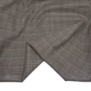 Deadstock Mini Glen Plaid Wool Suiting - Scholar