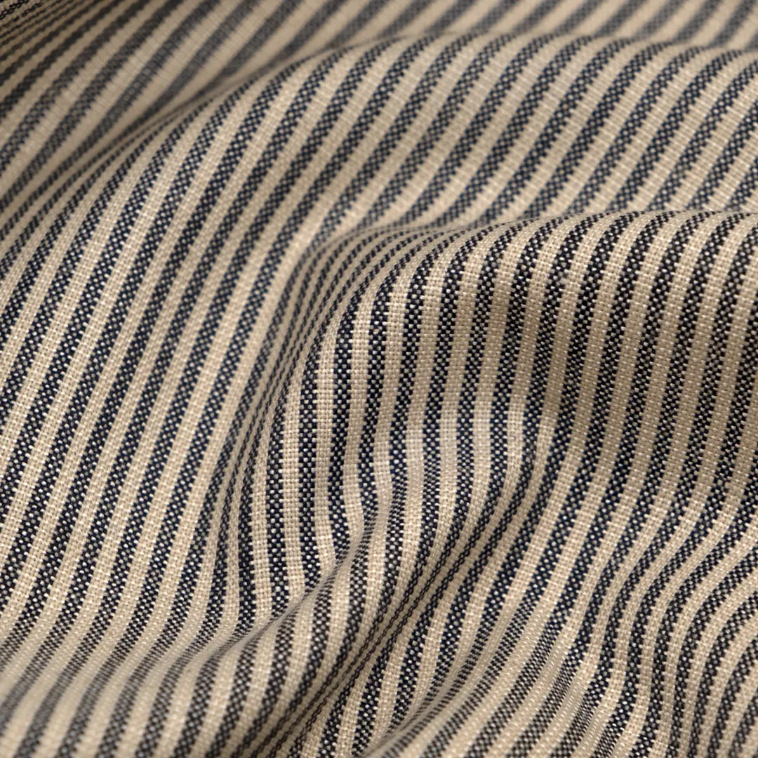 Deadstock Stripe Wool Blend Suiting - Hayride