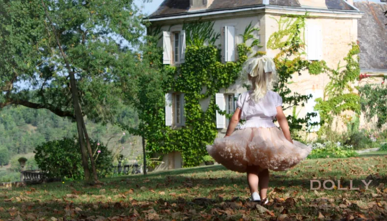 DOLLY by Le Petit Tom THUMBELINA pettiskirt ivory cream