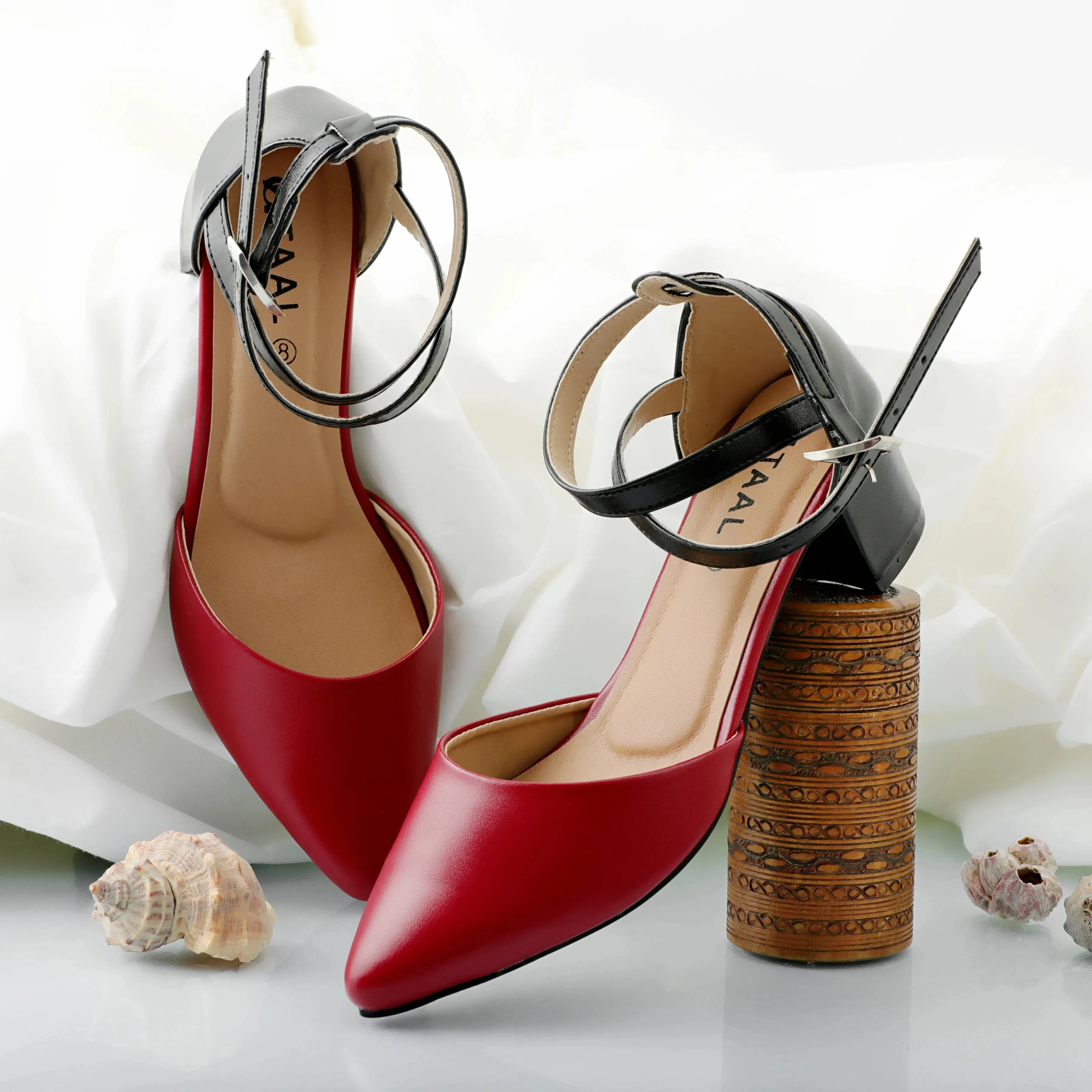 Elblag Heeled Sandals Maroon