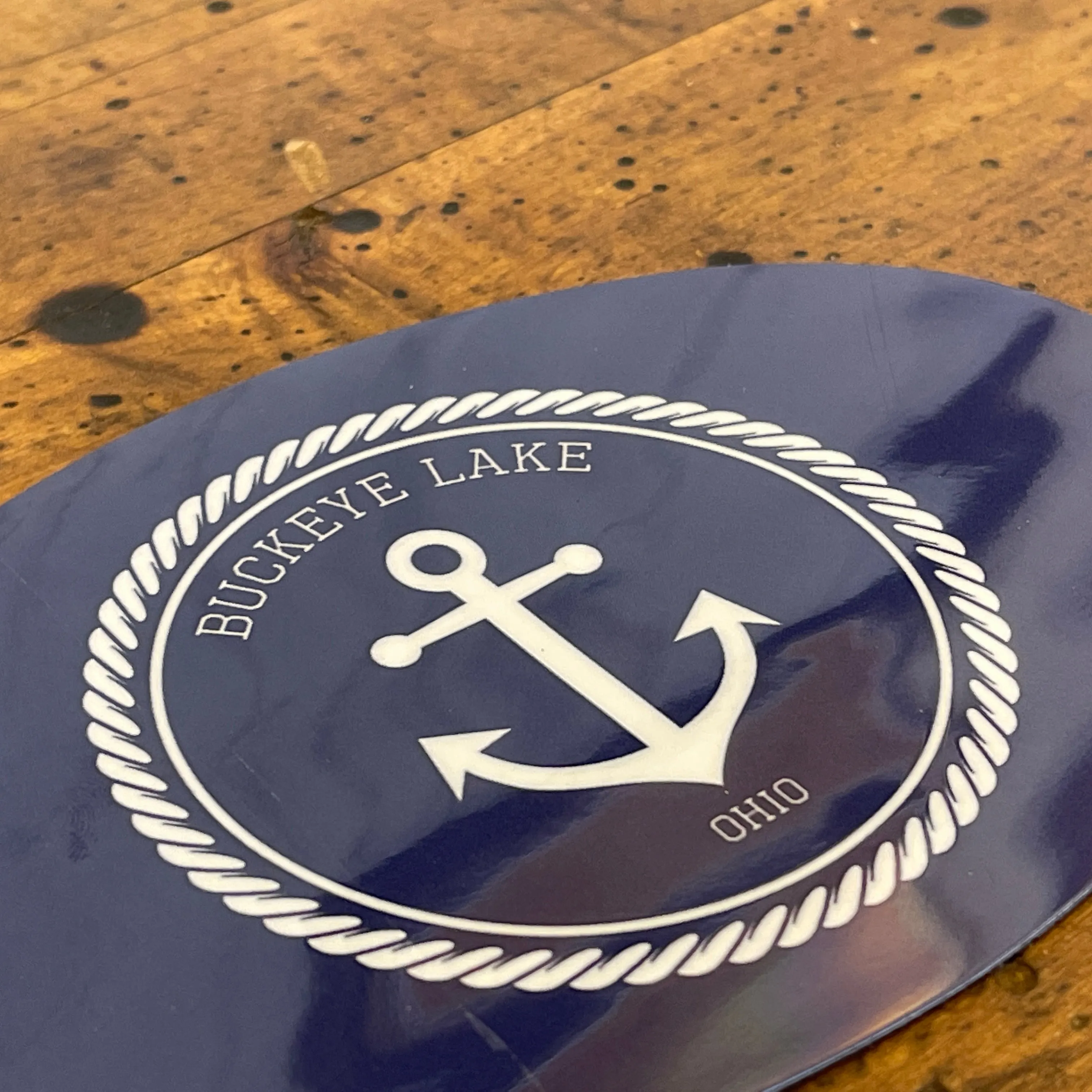 Inverse Anchor Icon Car Magnet