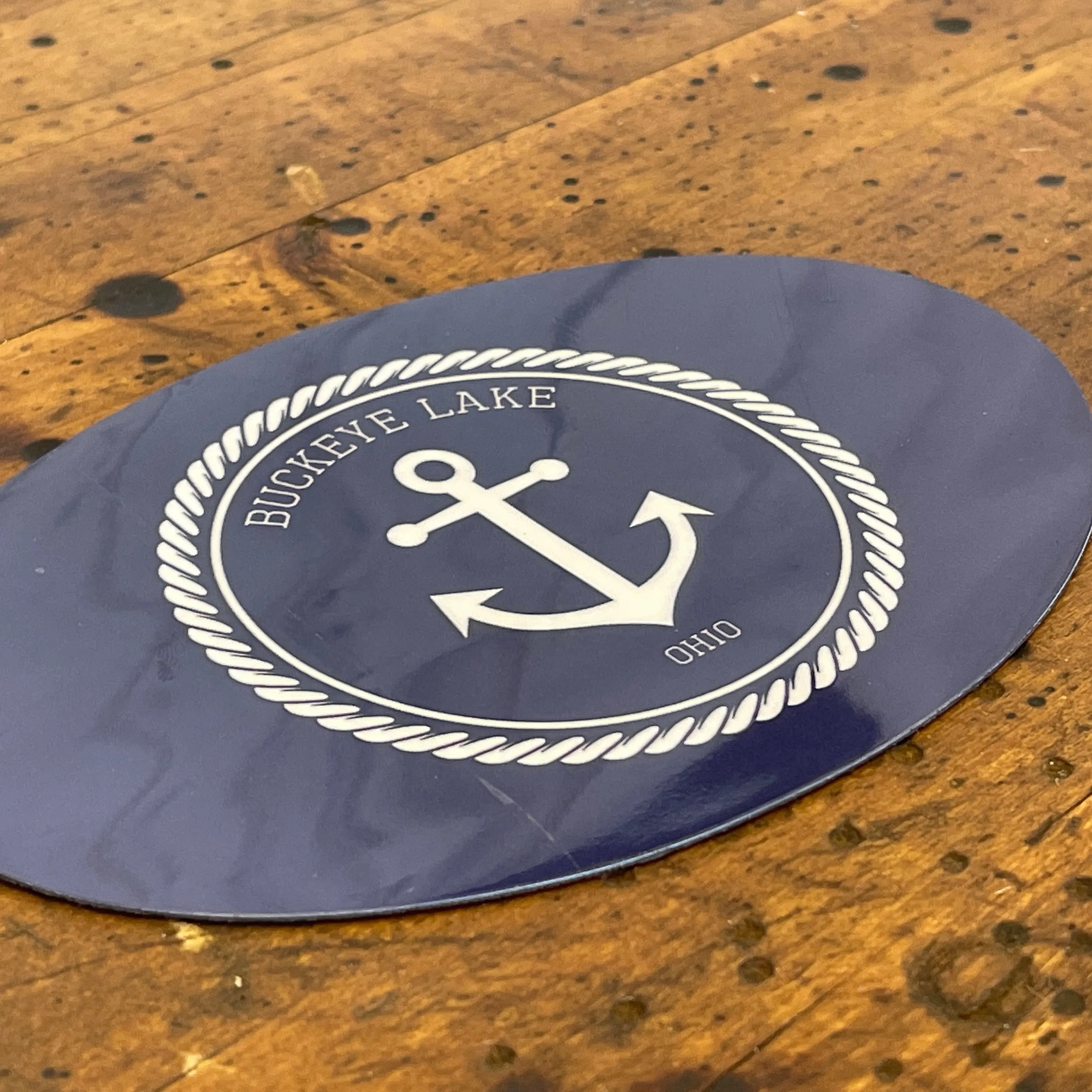 Inverse Anchor Icon Car Magnet