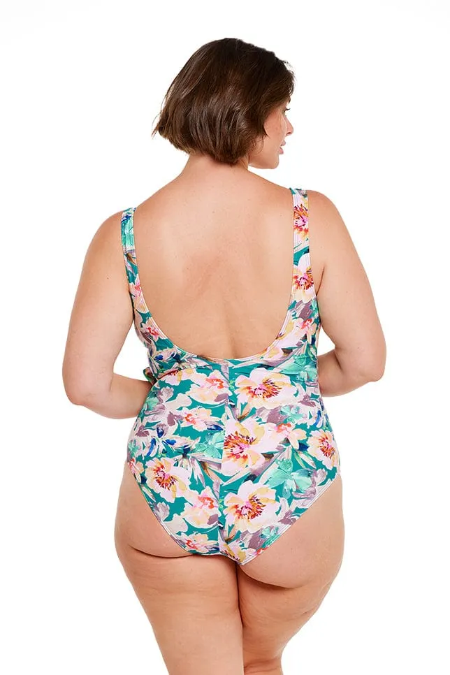 Maui Waist Tie Crossover One Piece