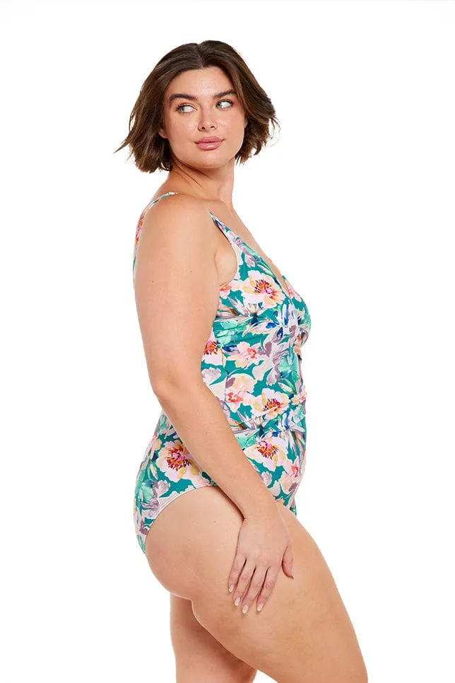 Maui Waist Tie Crossover One Piece