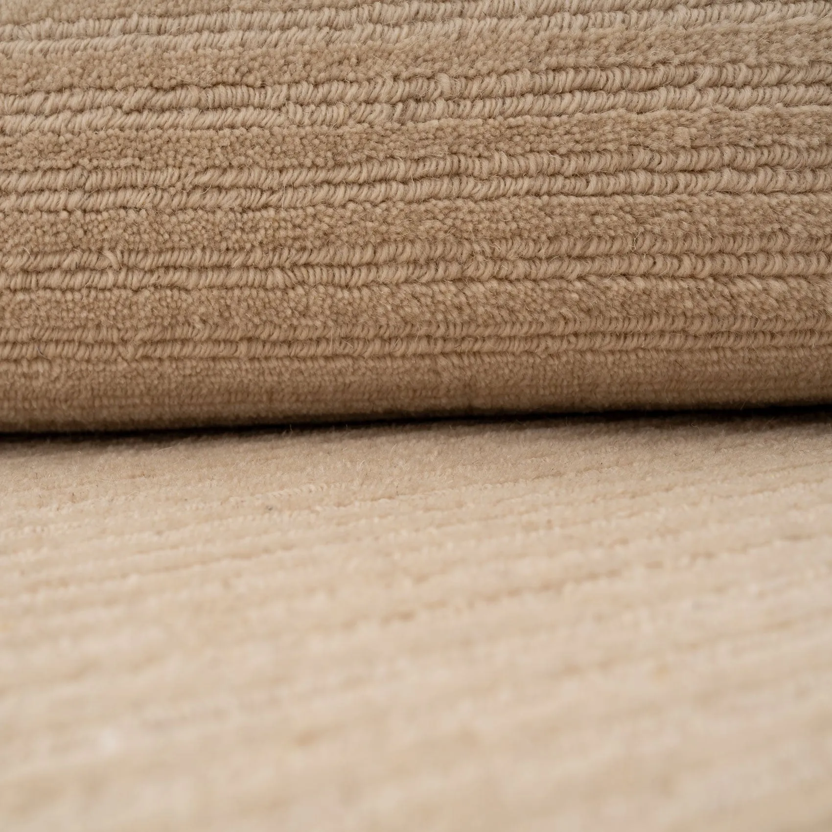 Neutral Bordered Wool Rug - Olann Neutral