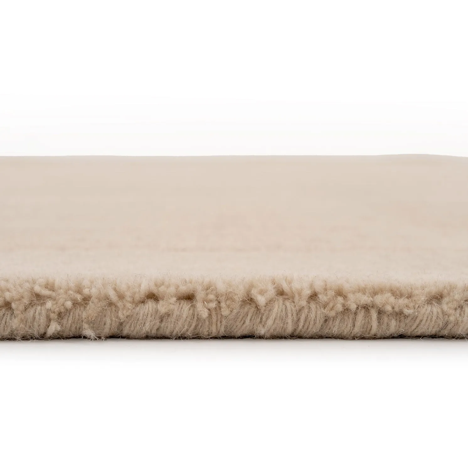 Neutral Bordered Wool Rug - Olann Neutral
