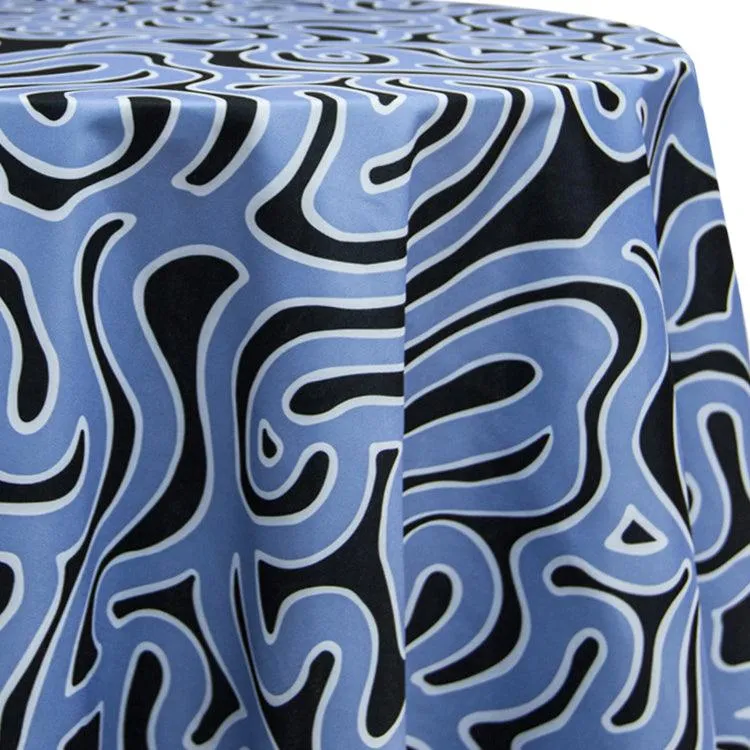 Round Psychedelic Tablecloth