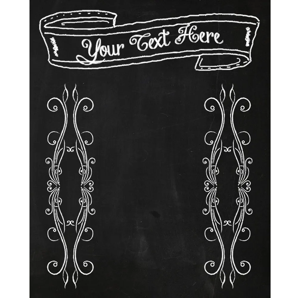 True Happiness Custom Chalkboard Backdrop